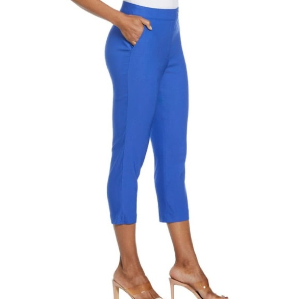 Rafaella Women's Stretch Capri Pant Blue. Size 18 - Picture 11 of 11